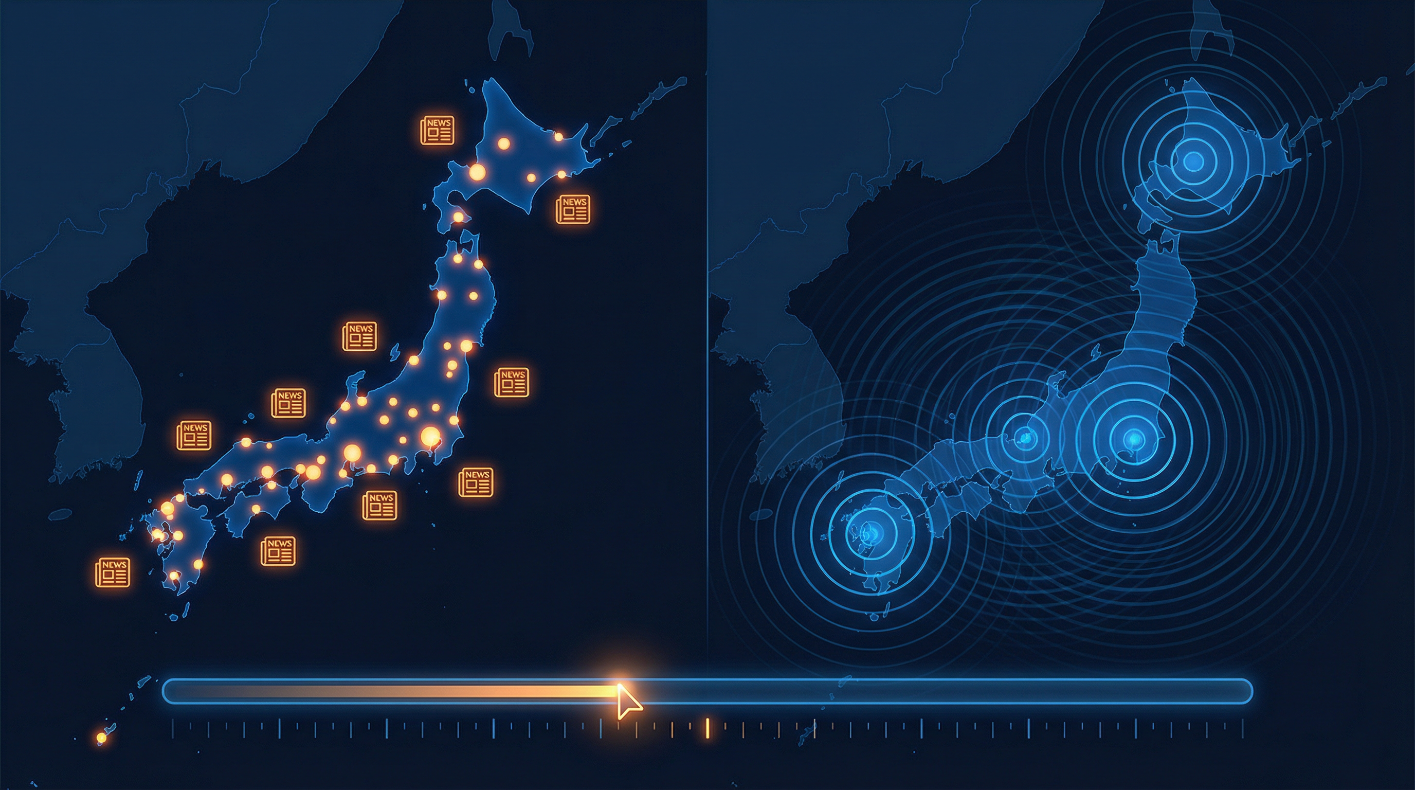 droptip × ニュースと地震情報